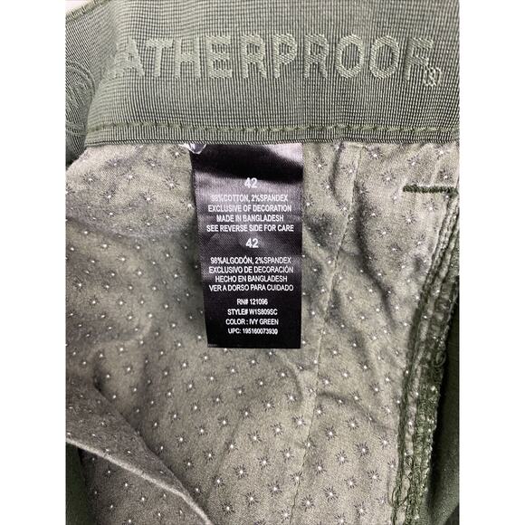 NWT Weatherproof 10"inseam Ripstop Utility Short Ivy Green Mens Size 42W Ripstop - Picture 8 of 11